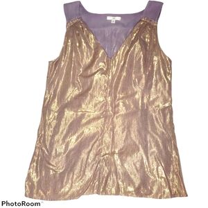 Gap Sleeveless V Neck Iridescent Blouse 330